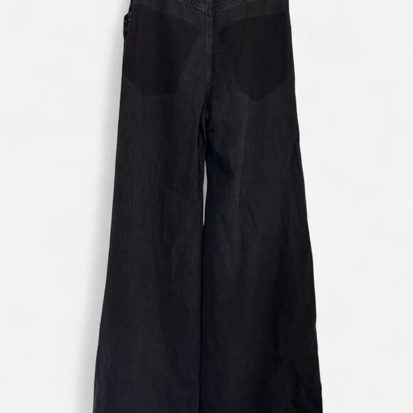 PINKO Parker Plus Black Sequin Palazzo Trousers – Glam Statement Pants (Sz 26) - Picture 2 of 8